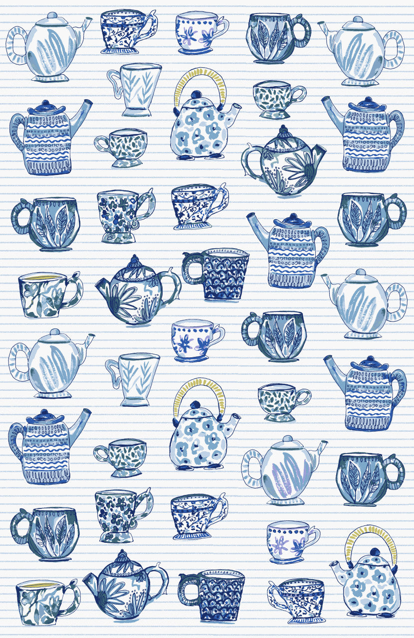 Teacups Tea Towel