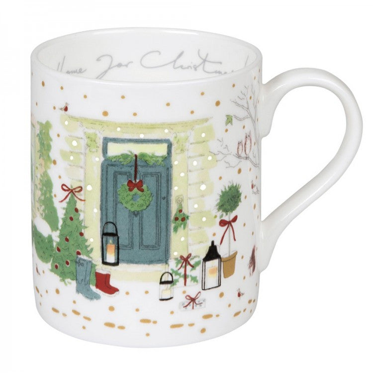 Sophie Allport Holly & Berry Home for Christmas Mug boxed