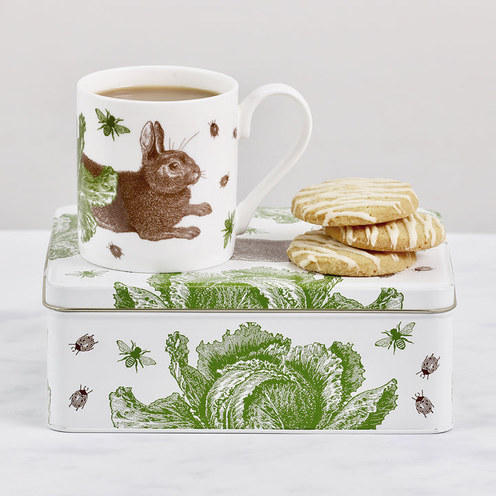 Rabbit & Cabbage Bone China Mug from Thornback & Peel