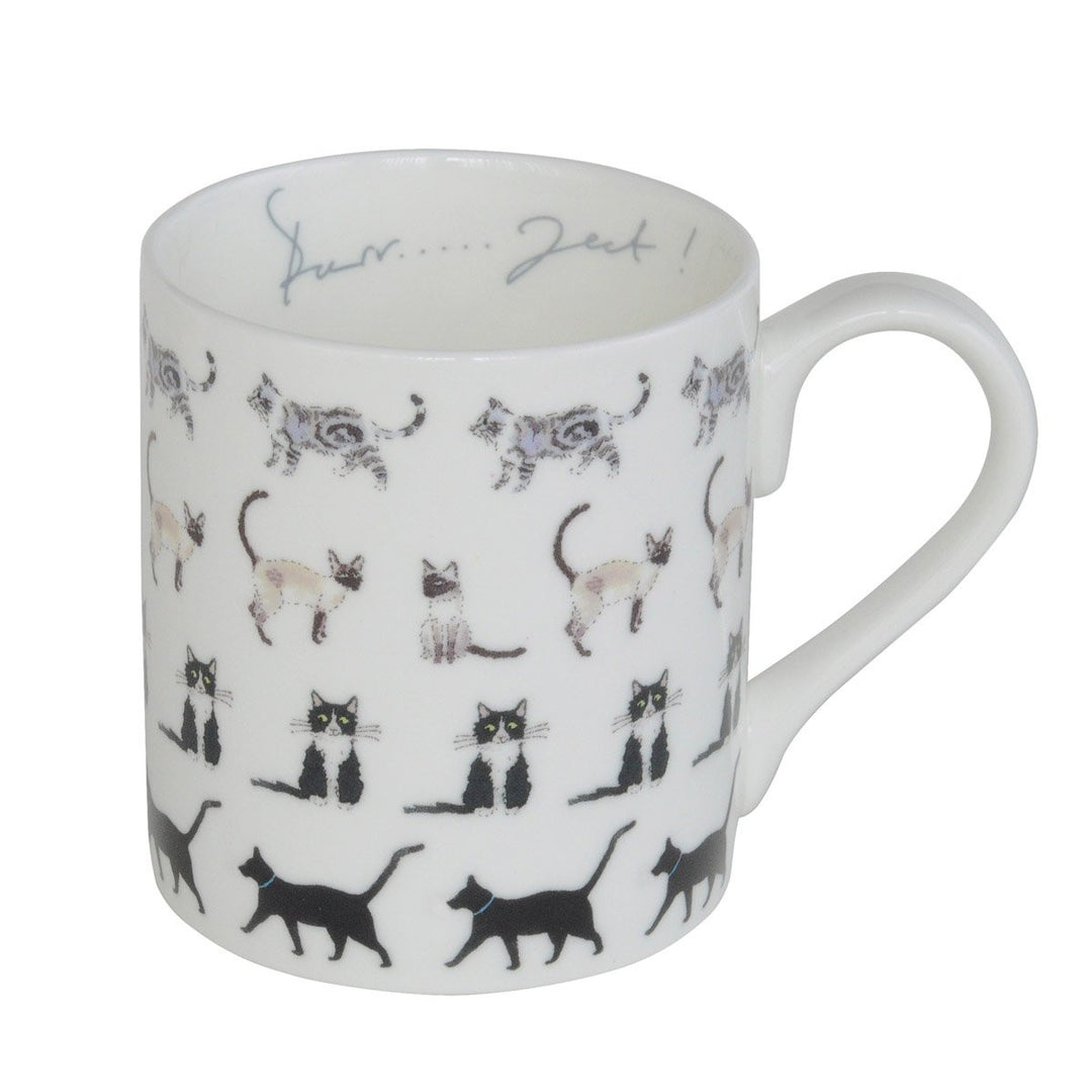 Sophie Allport bone china Purr...fect cat mug boxed.