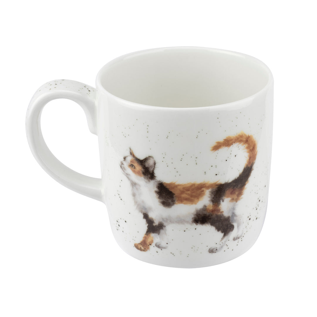 'Feline Fine' Bone China Mug from Wrendale Designs and Portmeirion