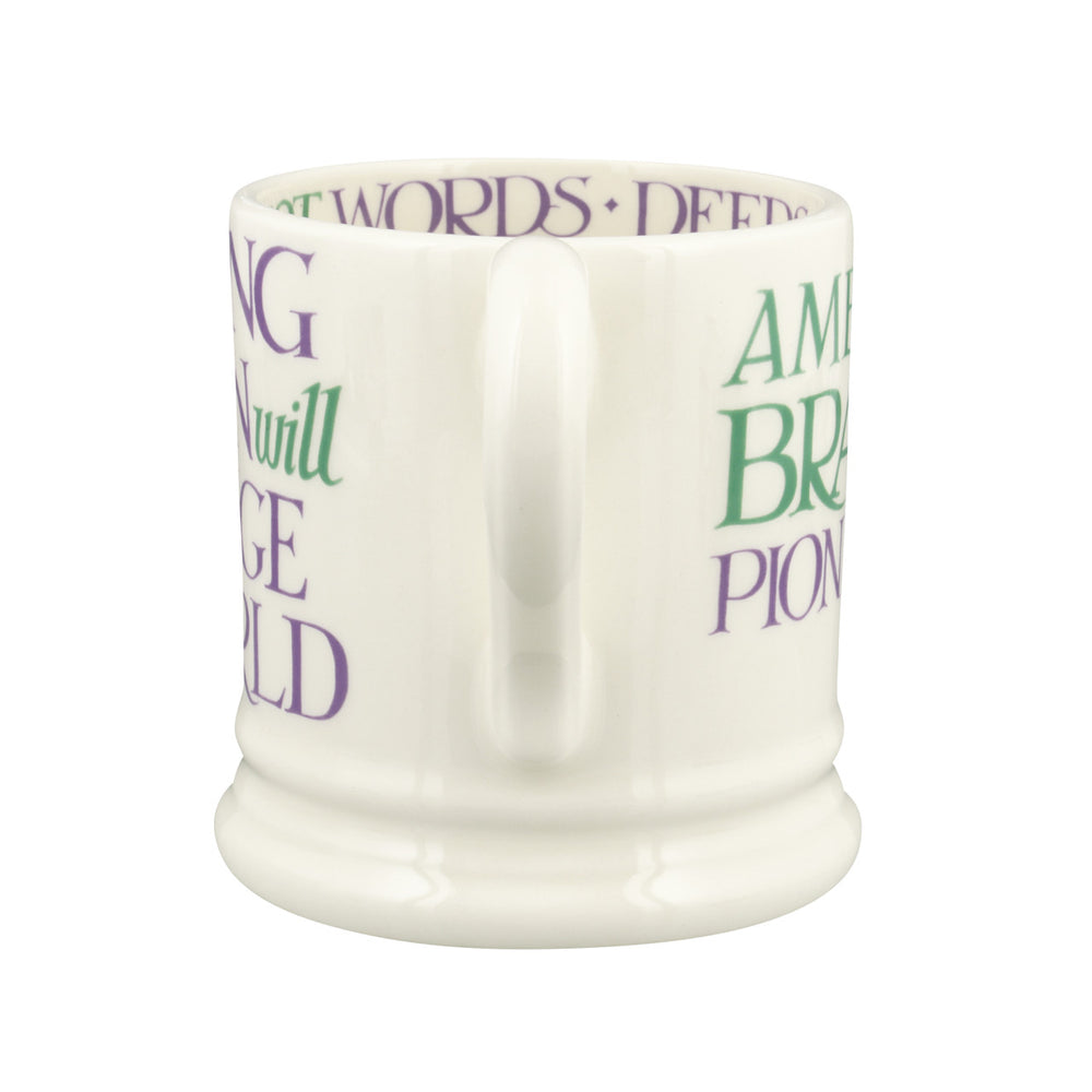 Emma Bridgewater Purple Toast Change Our World Half Pint Mug