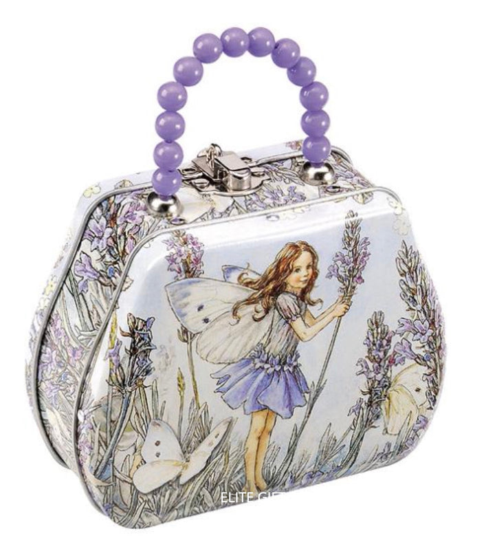 Flower Fairies Tin Purse purple