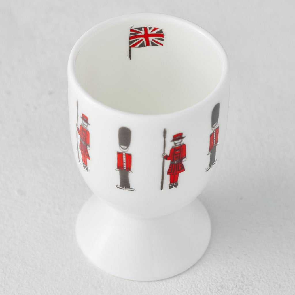 Bone china Soldiers egg cup from Victoria Eggs.