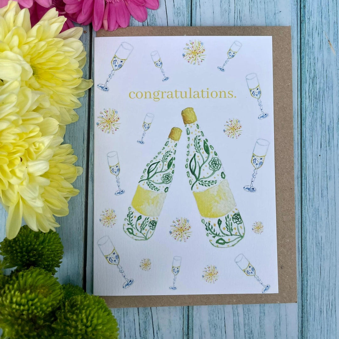 Congratulations Greetings Eco Card by Jen Winnett 