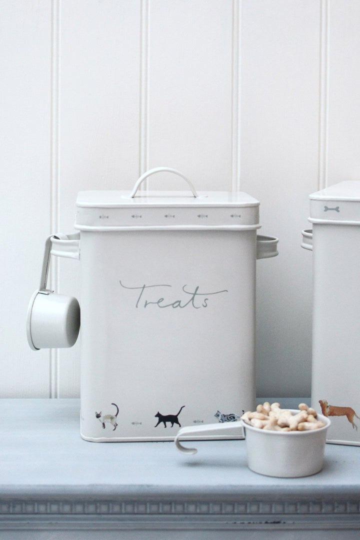 Sophie Allport Purrfect Steel Pet Treats Tin