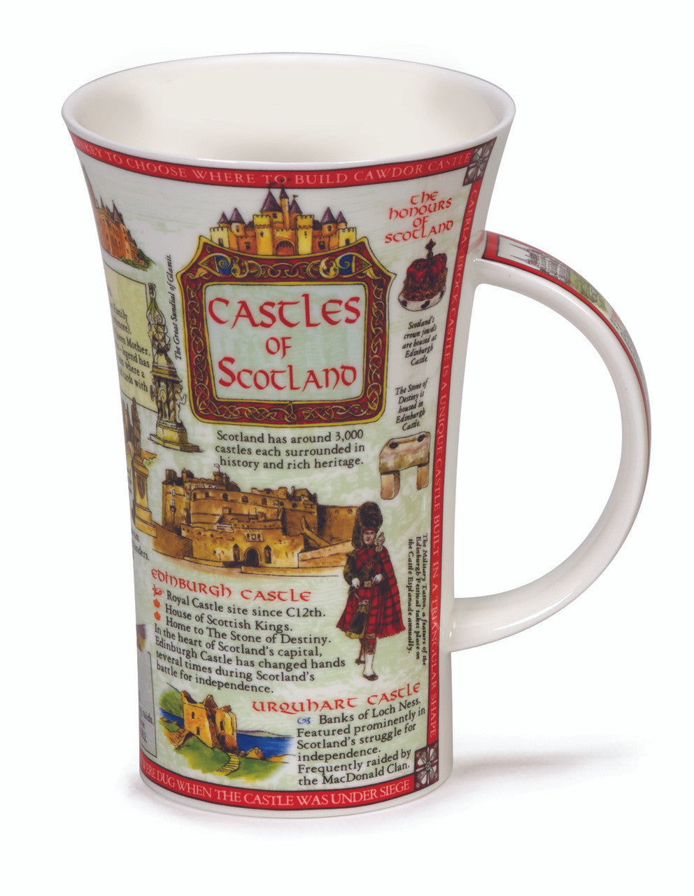 Dunoon Glencoe Castles of Scotland fine bone china mug.