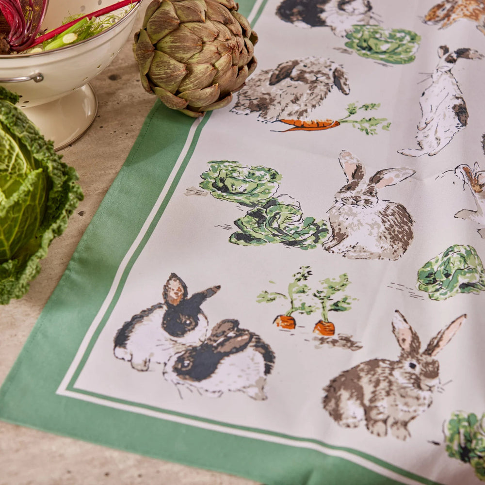 Rabbit Patch Cotton Tea Towel from Ulster Weavers