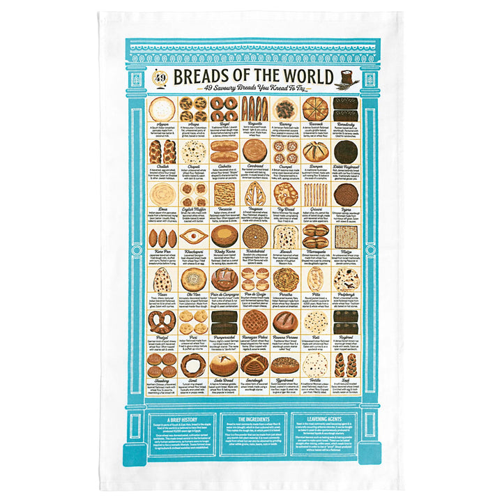 Breads of the World Tea Towel by Stuart Gardiner.