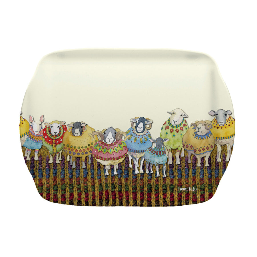 Sheep in Sweaters Melamine Scatter Tray