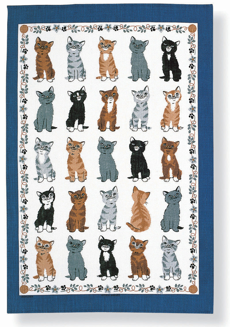 Kittens Arrived Tea Towel