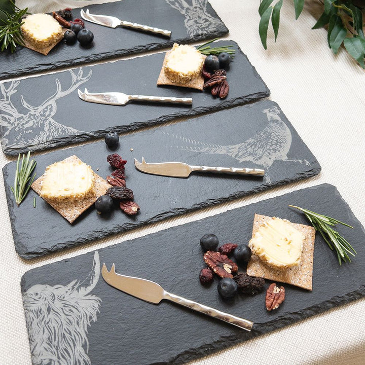 Country Animals Mini Cheese Board and Knife Set of 4 by Sellae House.