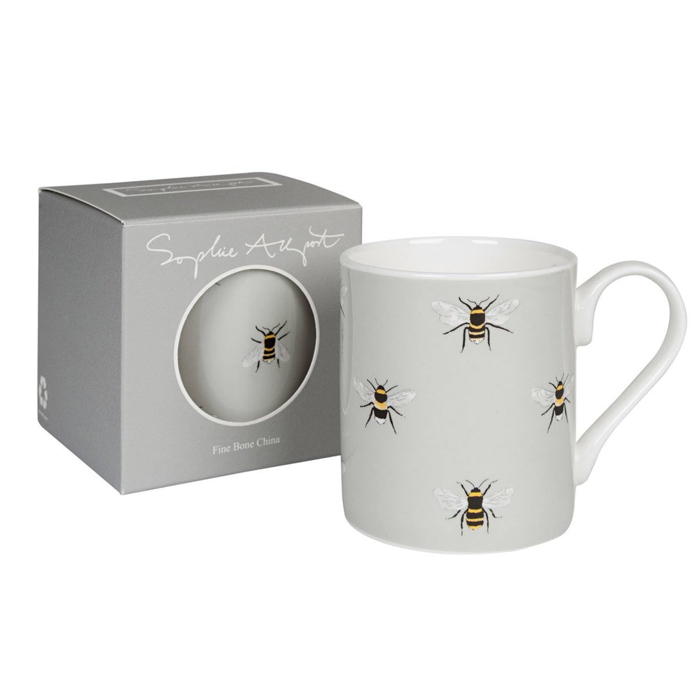 Sophie Allport bone china Bees color mug boxed.