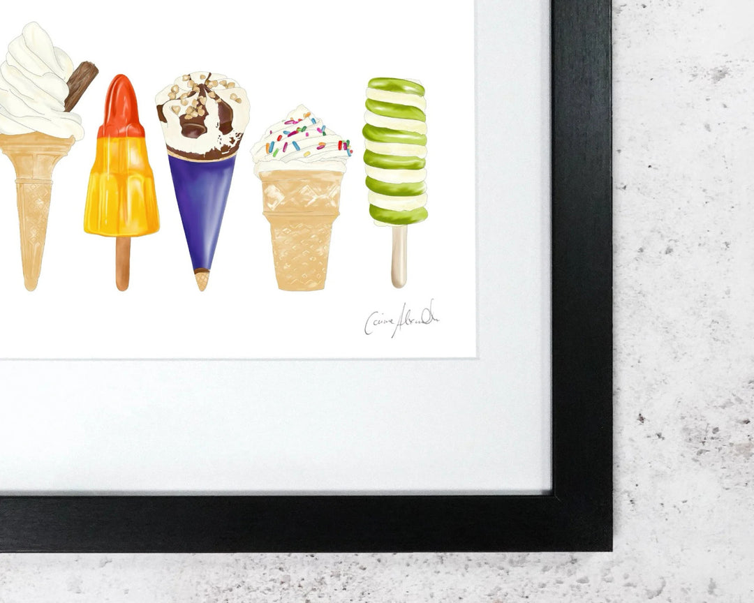 Ice Cream Print by Corinne Alexander