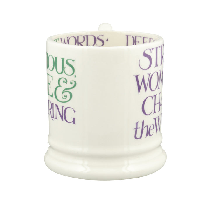 Emma Bridgewater Purple Toast Change Our World Half Pint Mug