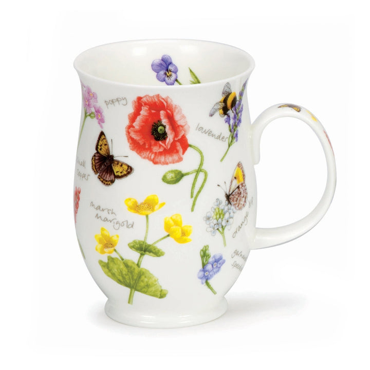  Dunoon Suffolk Wayside Pink  Mug. Handmade in England. - Poppies