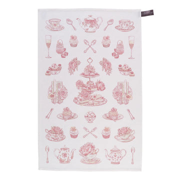 Afternoon Tea 100% Cotton Tea Towel by Victoria Eggs Image