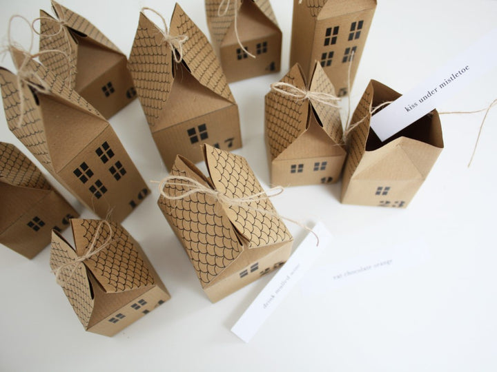 DIY Advent Calendar Houses Kit by Head in T' Clouds.