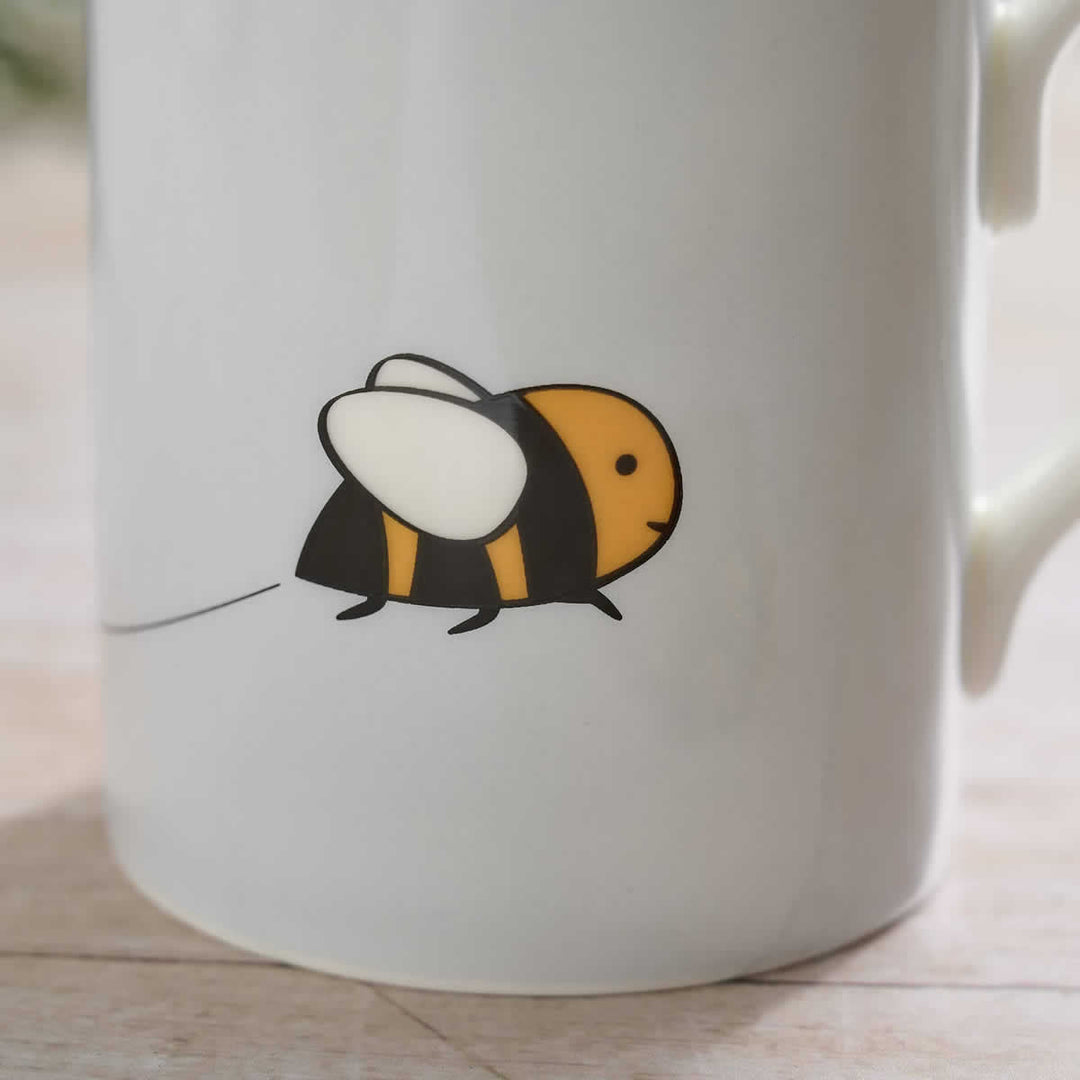 Bee Bone China Mug by Jin Designs.