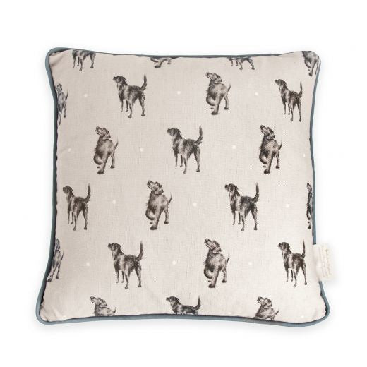 'Walkies' Decorative Pillow by Wrendale Designs.