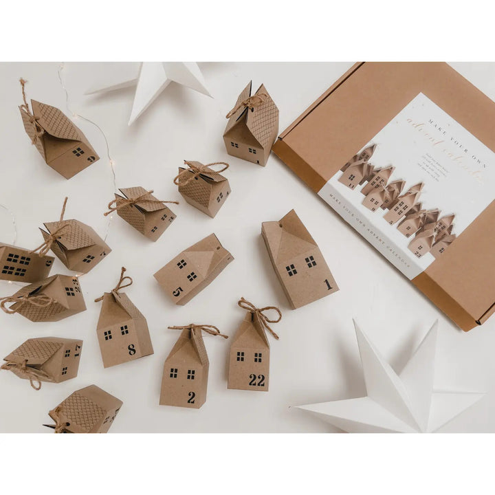 DIY Advent Calendar Houses Kit by Head in T' Clouds.