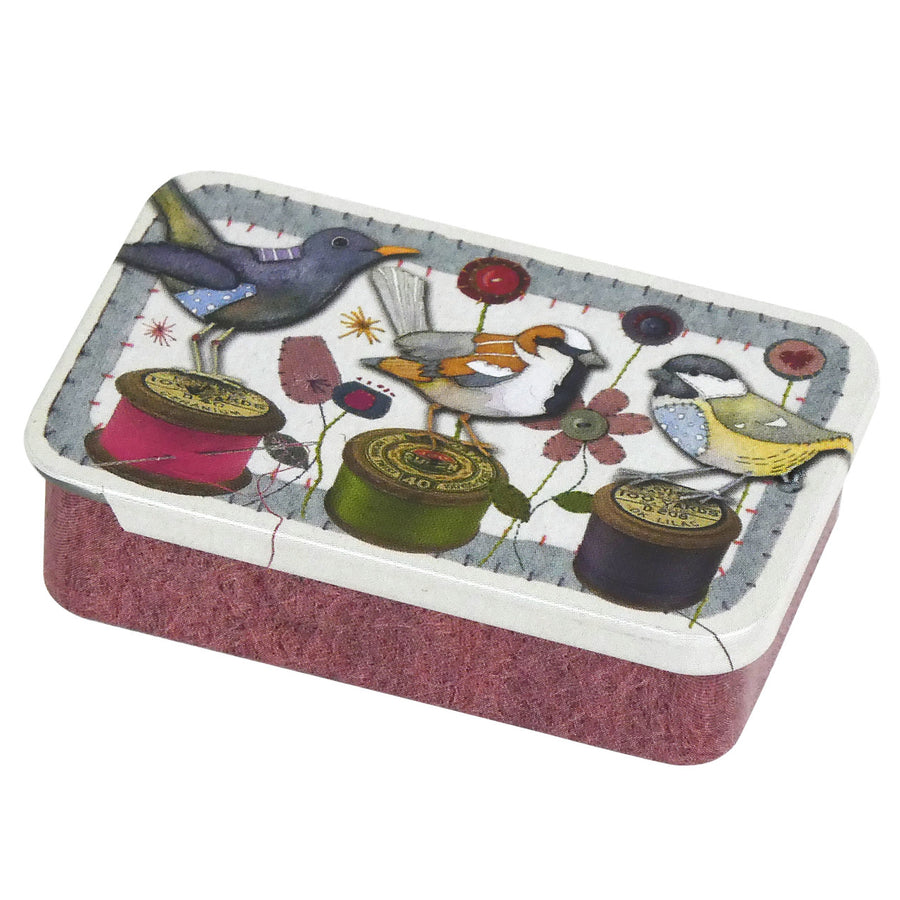 Emma Ball Stitched Bobbin Birdie Mini Pocket Tin