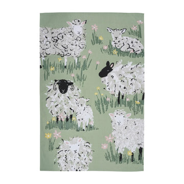 Woolly Sheep Cotton Tea Towel from Ulster Weavers Image