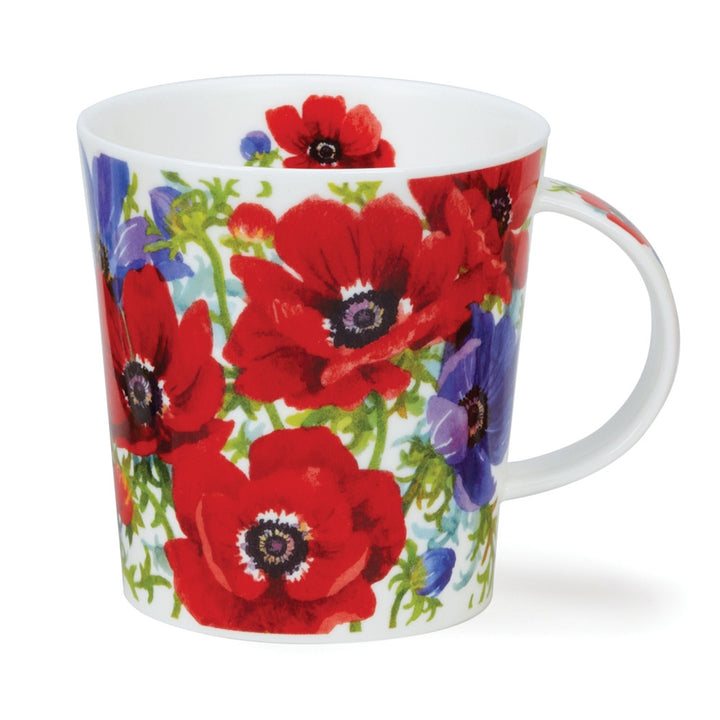 Dunoon Lomond Flora Bonita Mug - Anemone. Handmade in England.