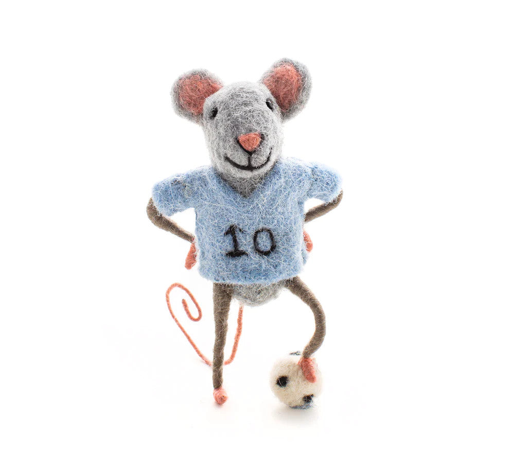 Blue Footballer Mouse 