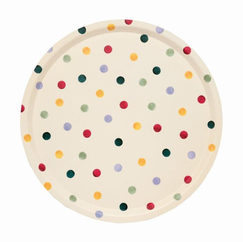 Emma Bridgewater Polka Dot Round Birch Tray