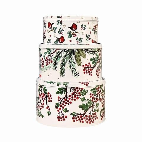 Emma Bridgewater Set of 3 Hawthorn Berries Cake Tins