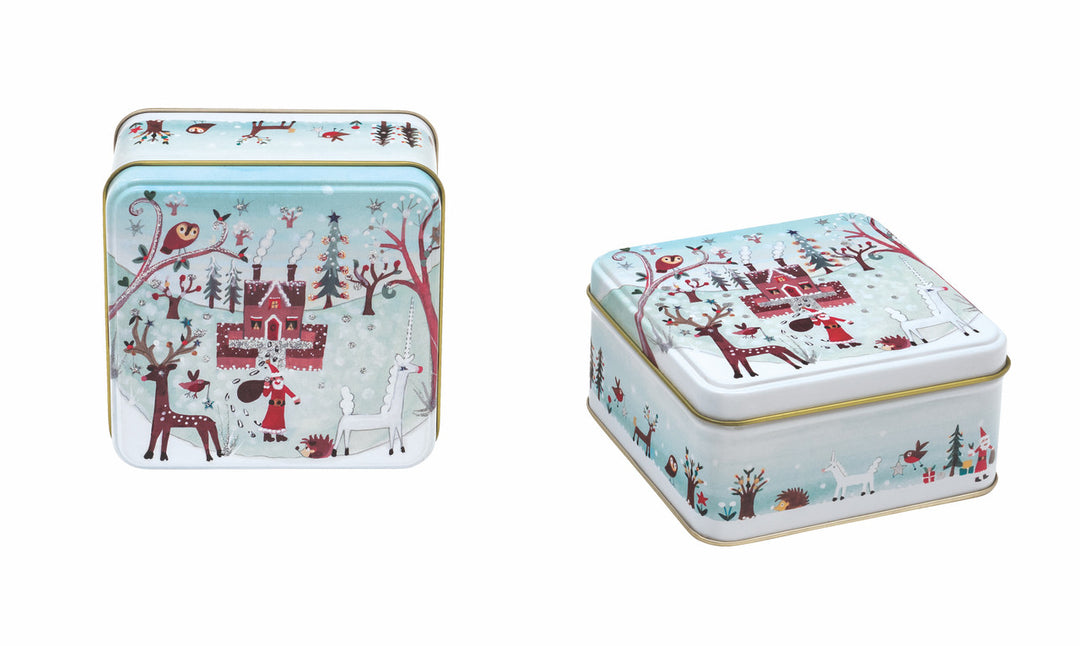 Lucy Loveheart Small Square Winter Tin