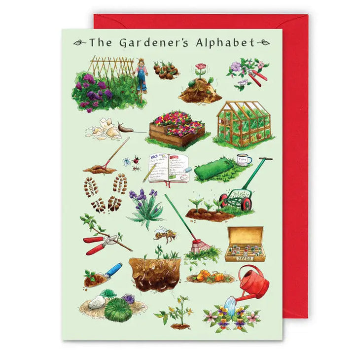 The Gardener's Alphabet Greeting Card