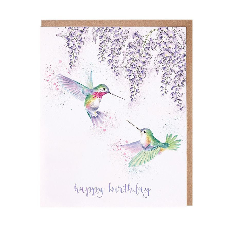 Wisteria Wishes Birthday Greetings Card